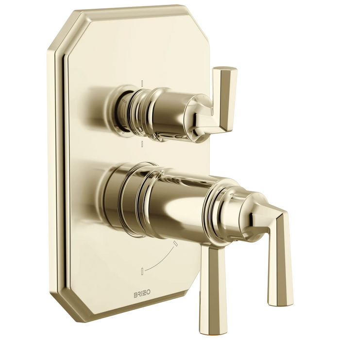 Brizo Beauclere T75665 TempAssure Thermostatic Valve with Integrated 6-Function Diverter Trim