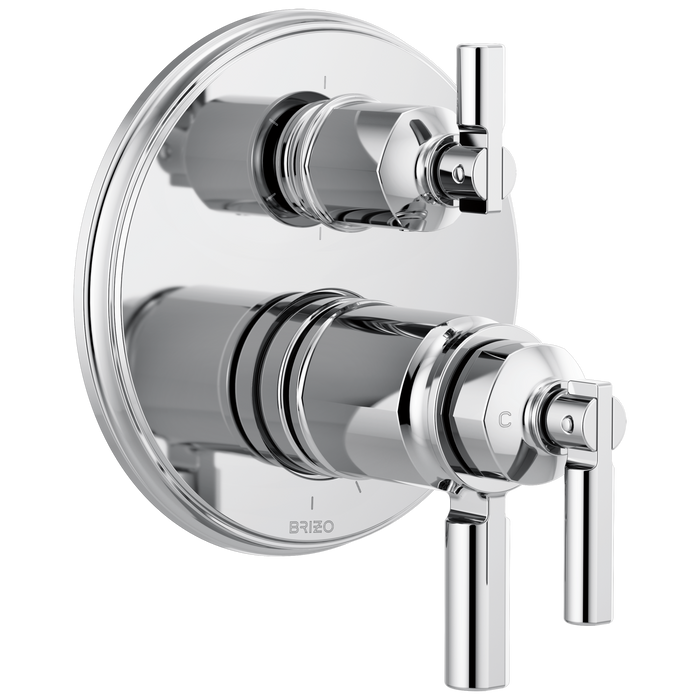 Tempassure Thermostatic Valve With Integrated 6-Function Diverter Trim