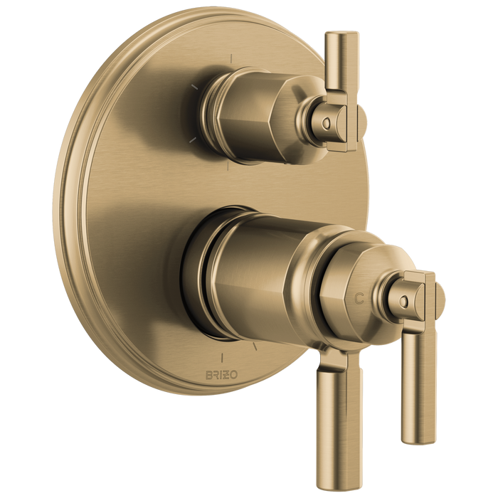 Tempassure Thermostatic Valve With Integrated 6-Function Diverter Trim