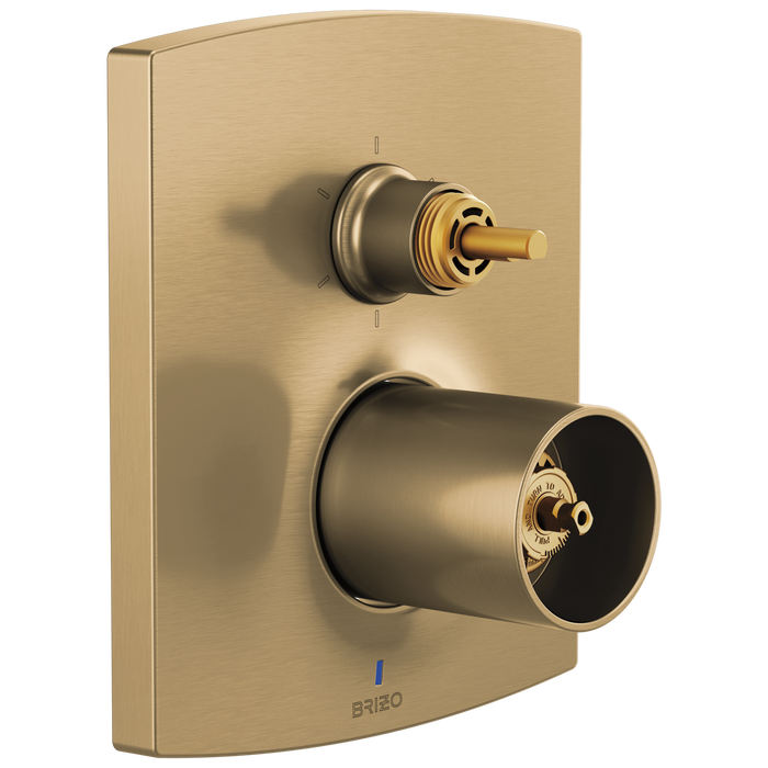Pressure Balance Valve with Integrated 6-Function Diverter Trim - Less Handles