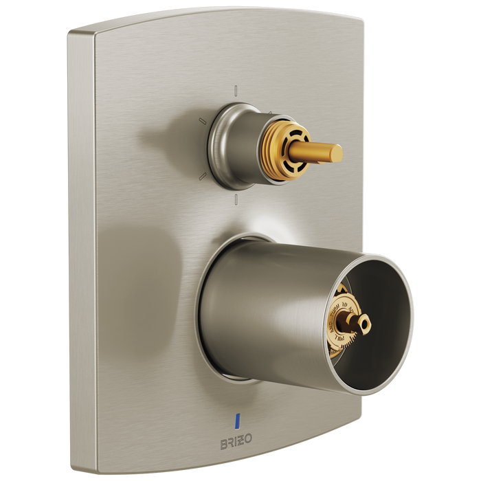 Pressure Balance Valve with Integrated 6-Function Diverter Trim - Less Handles