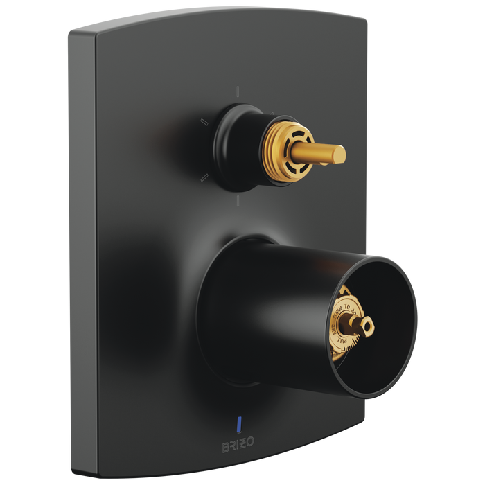 Pressure Balance Valve Trim with Integrated 6-Function Diverter Trim - Less Handles
