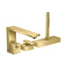 AXOR Edge 3-Hole Roman Tub Set Trim with 1.75 GPM Handshower - Diamond Cut