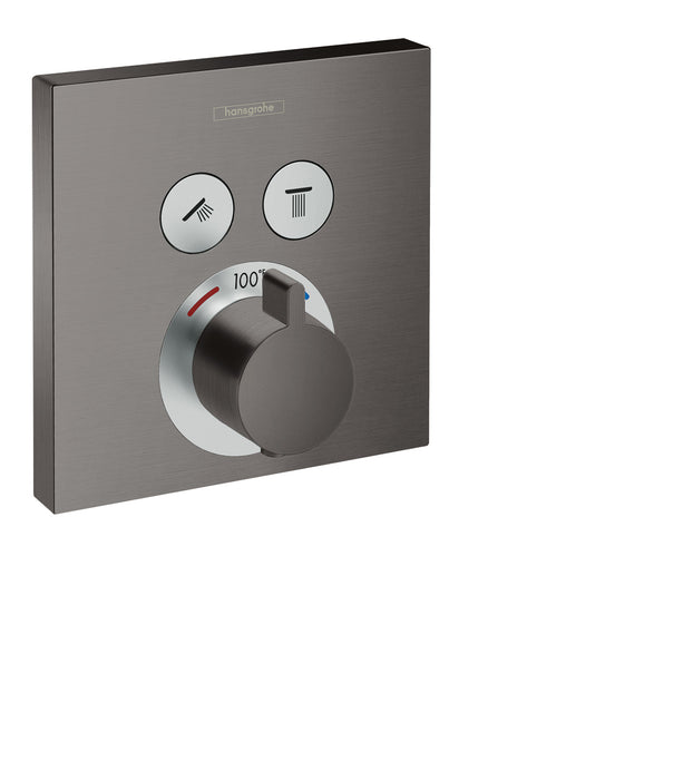 hansgrohe ShowerSelect Thermostatic Trim for 2 Functions, Square