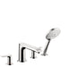 hansgrohe Metris 4-Hole Roman Tub Set Trim with 1.75 GPM Handshower