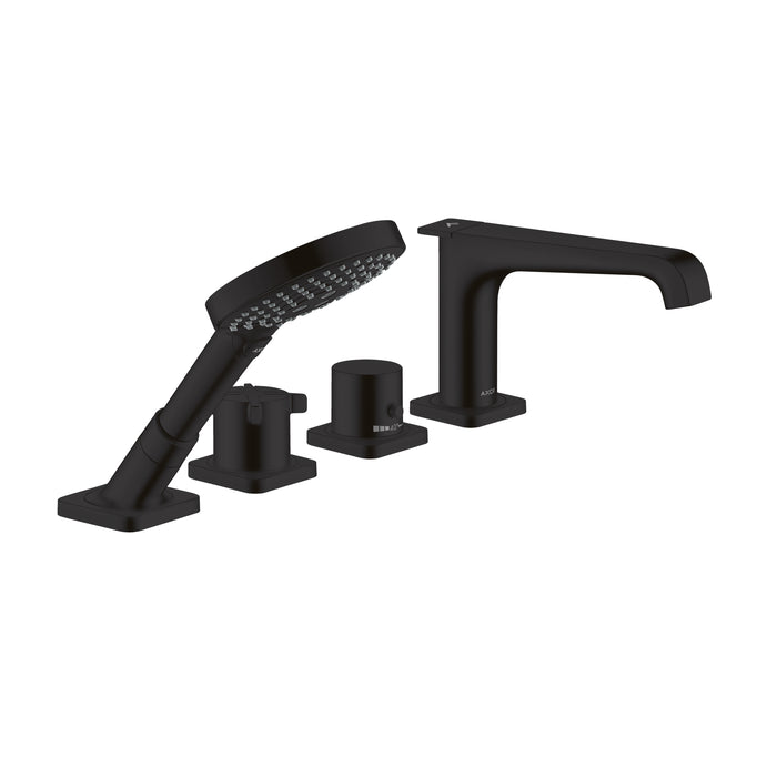 AXOR Citterio E 4-Hole Thermostatic Roman Tub Set Trim with 1.75 GPM Handshower