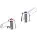 Two Hooded Lever Handles - 3" - TI