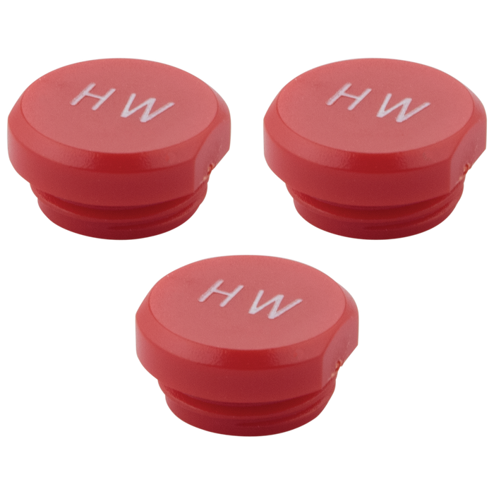 (Hw) Hot Water Index Button - 3 Per Package (T1278-2)