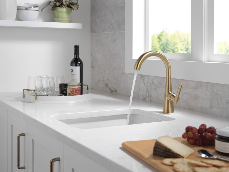 Delta 14882LF Single Handle Bar Prep Faucet, Champagne Bronze