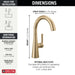 Delta 14882LF Single Handle Bar Prep Faucet, Champagne Bronze