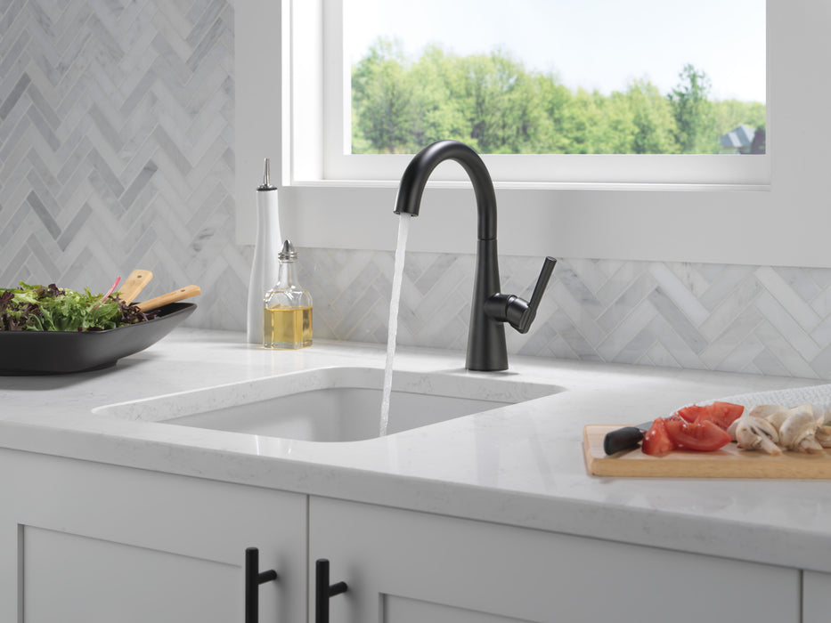 Delta 14882LF Single Handle Bar Prep Faucet, Matte Black