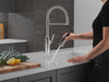 Delta Ermelo 18887 Single Handle Pull-Down Kitchen Faucet With Spring Spout