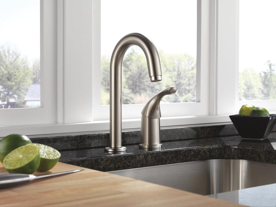 Delta 134 / 100 / 300 / 400 Series:1903 Single Handle Bar / Prep Faucet