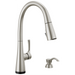 Delta AUBURN: Single Handle Pull-Down Kitchen Faucet with Soap Dispenser and Touch2O Technology