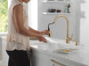 Delta Boyd 19893Z Single Handle Pull-Down Kitchen Faucet with Soap Dispenser and ShieldSpray Technology