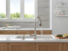 Delta Boyd 19893Z Single Handle Pull-Down Kitchen Faucet with Soap Dispenser and ShieldSpray Technology