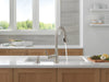 Delta Boyd 19893Z Single Handle Pull-Down Kitchen Faucet with Soap Dispenser and ShieldSpray Technology