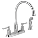 Delta Emmett: Two Handle Kitchen Faucet with Spray