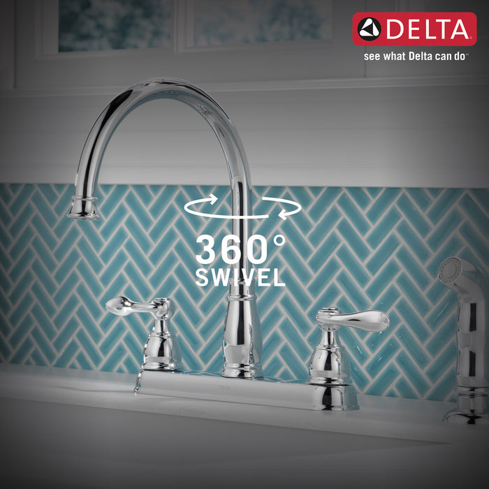 Delta Windemere:21996LF Two Handle Kitchen Faucet
