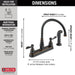 Delta Windemere:21996LF Two Handle Kitchen Faucet