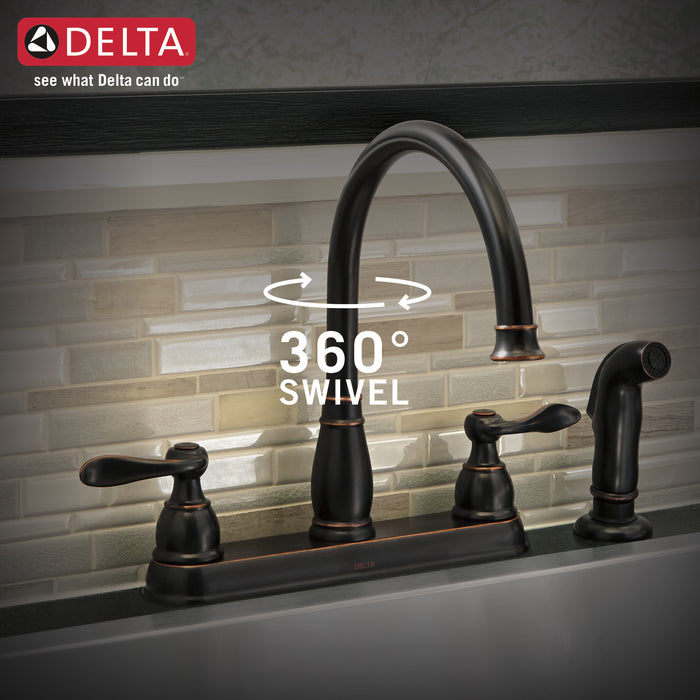 Delta Windemere:21996LF Two Handle Kitchen Faucet