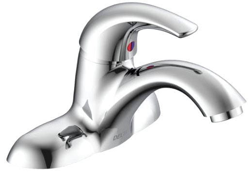 Commercial 22C 22C101 Single Handle Centerset Bathroom Faucet - Less Pop-Up