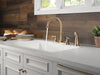 Delta Cassidy:2497LF Two Handle Kitchen Faucet with Spray