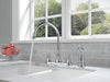 Delta Cassidy:2497LF Two Handle Kitchen Faucet with Spray