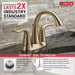 Delta Lahara 2538 Two Handle Centerset Bathroom Faucet