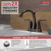 Delta 2538-MPU-DST Two Handle Centerset Bathroom Faucet