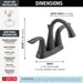 Delta 2538-MPU-DST Two Handle Centerset Bathroom Faucet