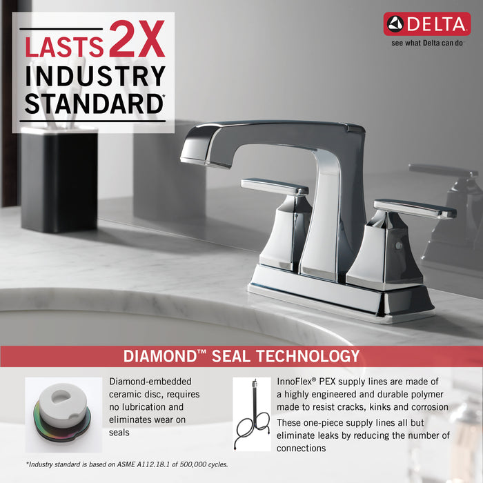 Delta Ashlyn:2564 Two Handle Centerset Bathroom Faucet