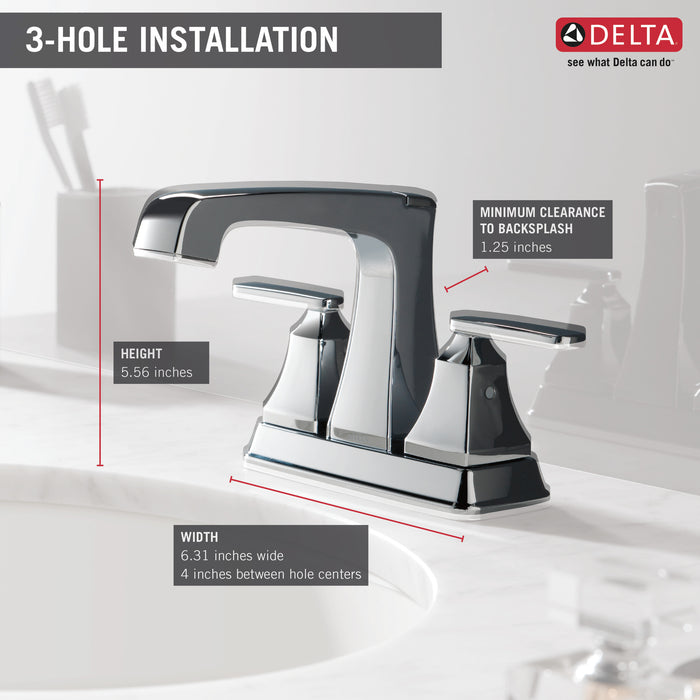 Delta Ashlyn:2564 Two Handle Centerset Bathroom Faucet