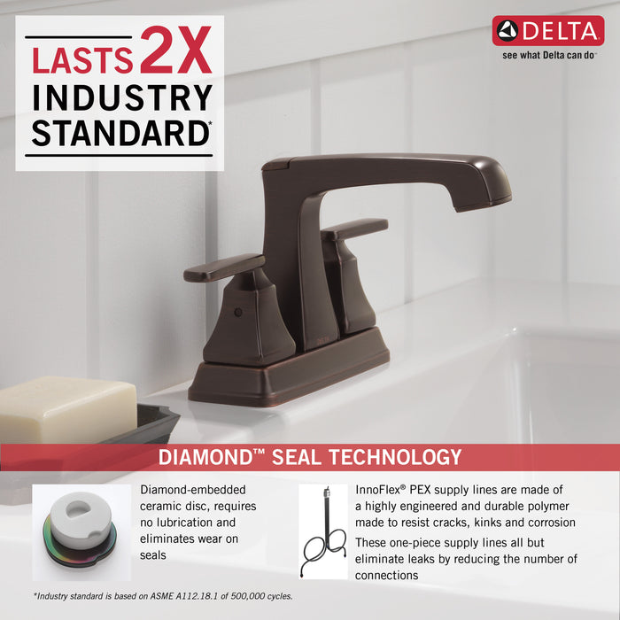 Delta Ashlyn:2564 Two Handle Centerset Bathroom Faucet