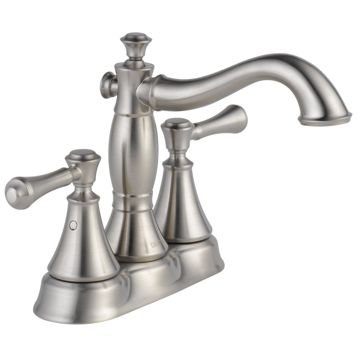 Delta Cassidy:2597LF Two Handle Centerset Bathroom Faucet - Metal Pop-Up