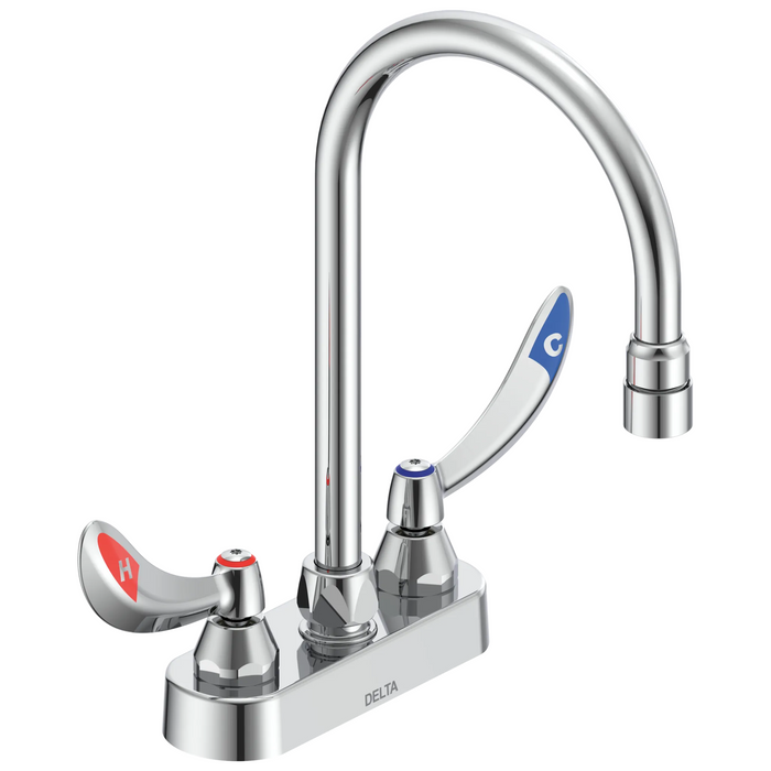Two Handle 4" Deck-Mount Faucet