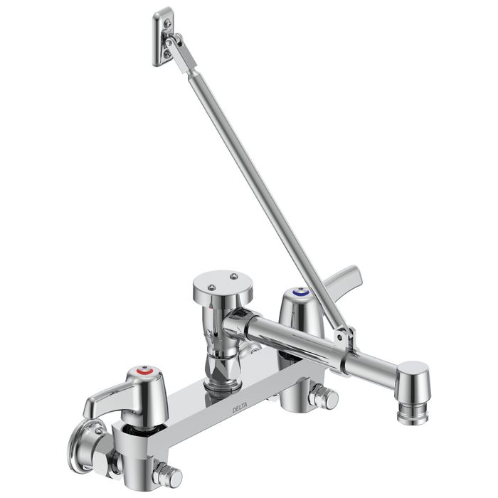 Two Handle 8 In Wallmount Service Sink Faucet