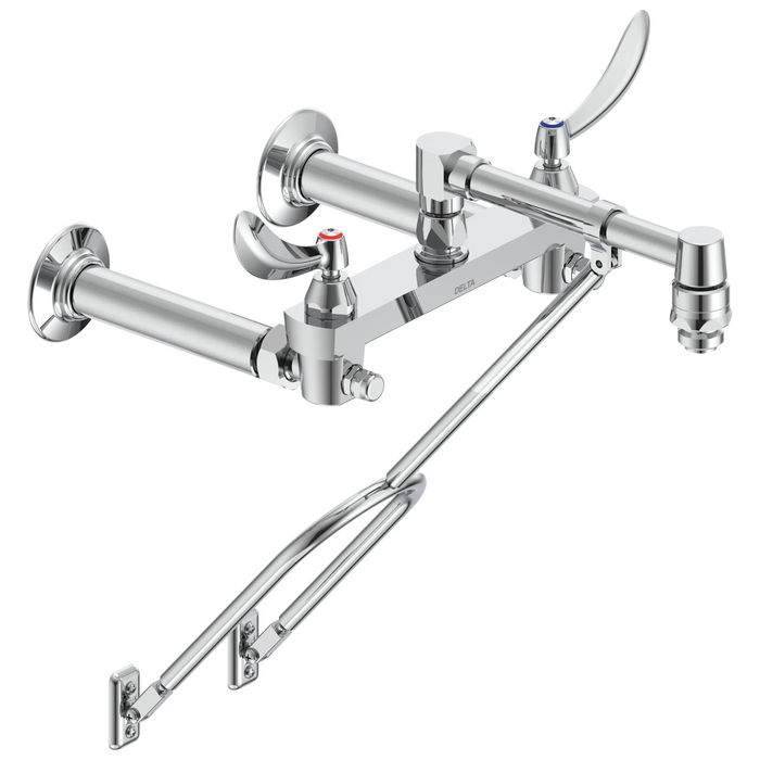 Delta Commercial 28C2: Two Handle 8" Wall Mount Service Sink Faucet
