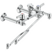 Delta Commercial 28C2: Two Handle 8" Wall Mount Service Sink Faucet