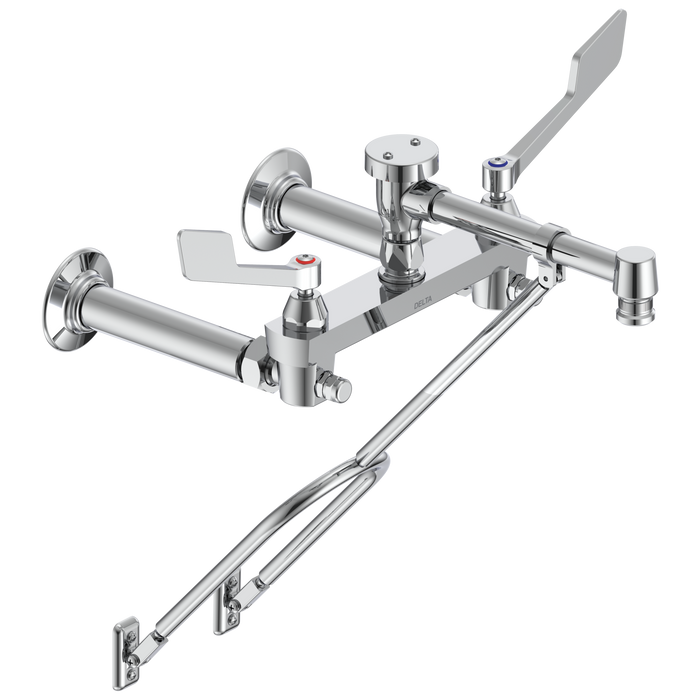Two Handle 8" Wall-Mount Service Sink Faucet