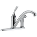 Delta 134 / 100 / 300 / 400 Series:300 Single Handle Kitchen Faucet with Integral Spray