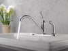 Delta 134 / 100 / 300 / 400 Series:300 Single Handle Kitchen Faucet with Integral Spray