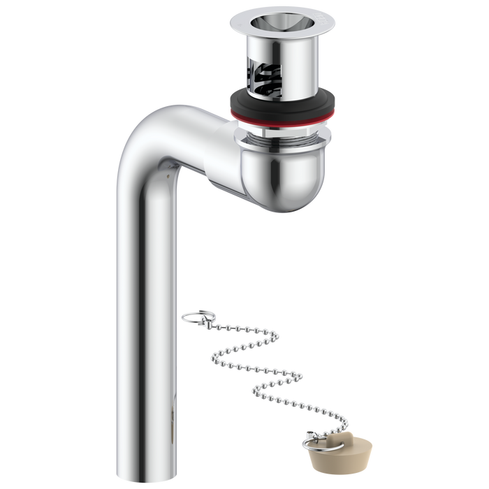 Commercial 33T 33T295 Cast Offset Lavatory Waste with Chain and Stopper