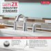 Delta 3538-MPU-DST Two Handle Widespread Bathroom Faucet