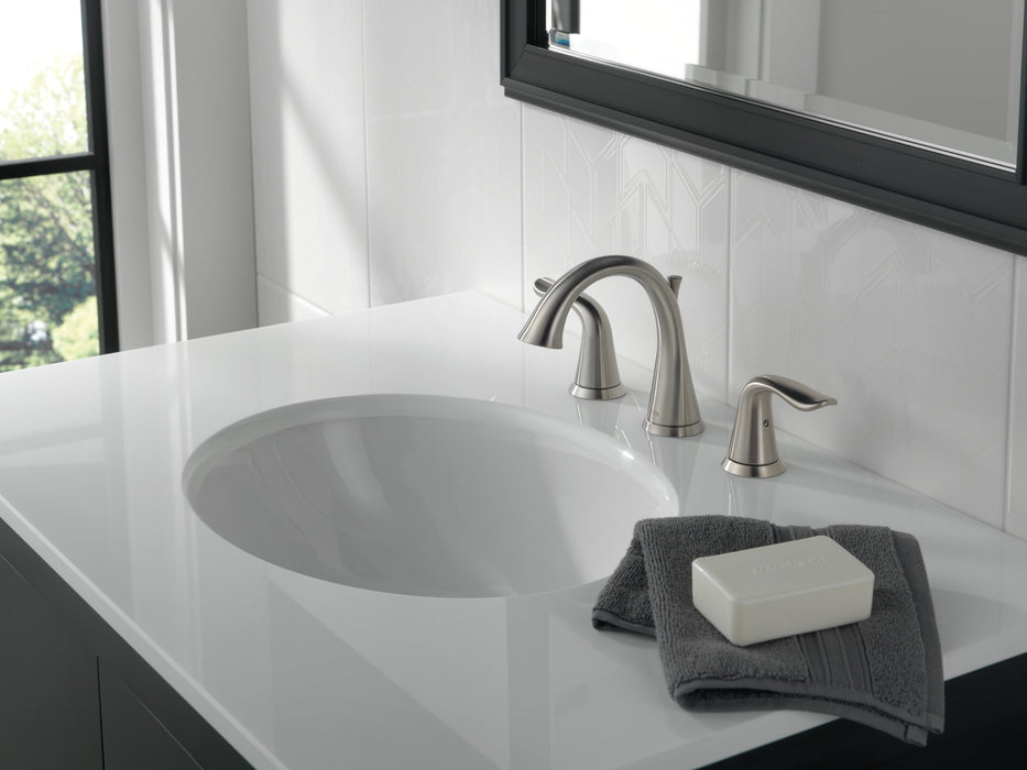 Delta 3538-MPU-DST Two Handle Widespread Bathroom Faucet