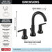 Delta Trinsic 3559 Two Handle Widespread Bathroom Faucet