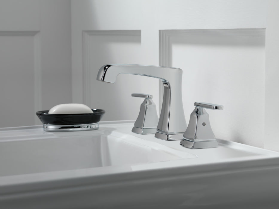 Delta Ashlyn:3564 Two Handle Widespread Bathroom Faucet with EZ Anchor