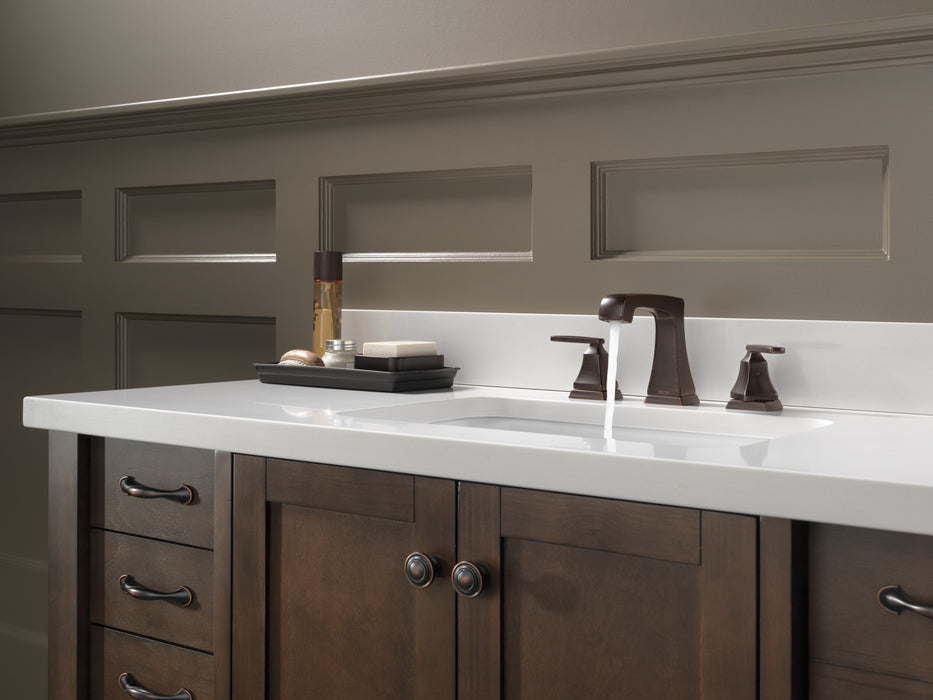 Delta Ashlyn:3564 Two Handle Widespread Bathroom Faucet with EZ Anchor