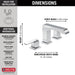 Delta Ara:3567 Two Handle Widespread Bathroom Faucet