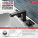 Delta Ara:3567 Two Handle Widespread Bathroom Faucet